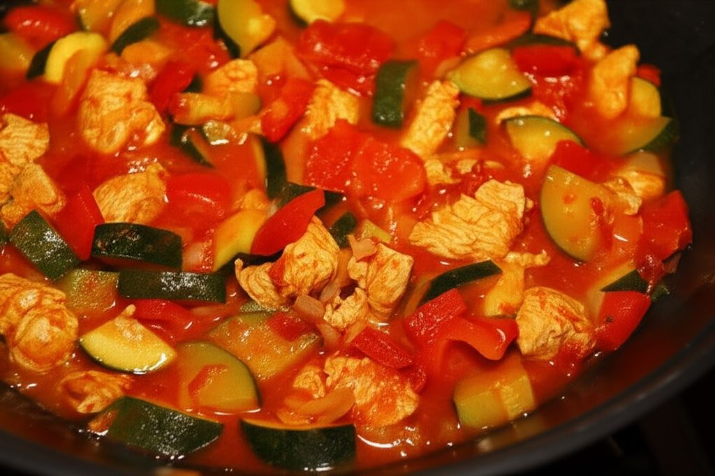 Lekkie leczo z indykiem