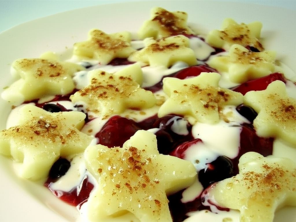 Leniwe gwiazdeczki z owocami