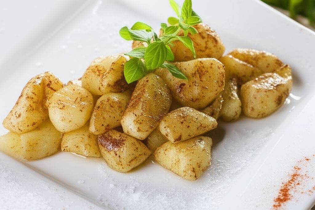 Leniwe kluchy z serkiem waniliowym