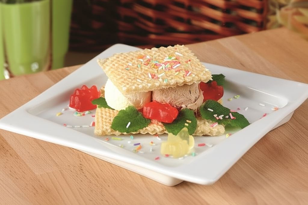 Lodowa kanapka z żelkami