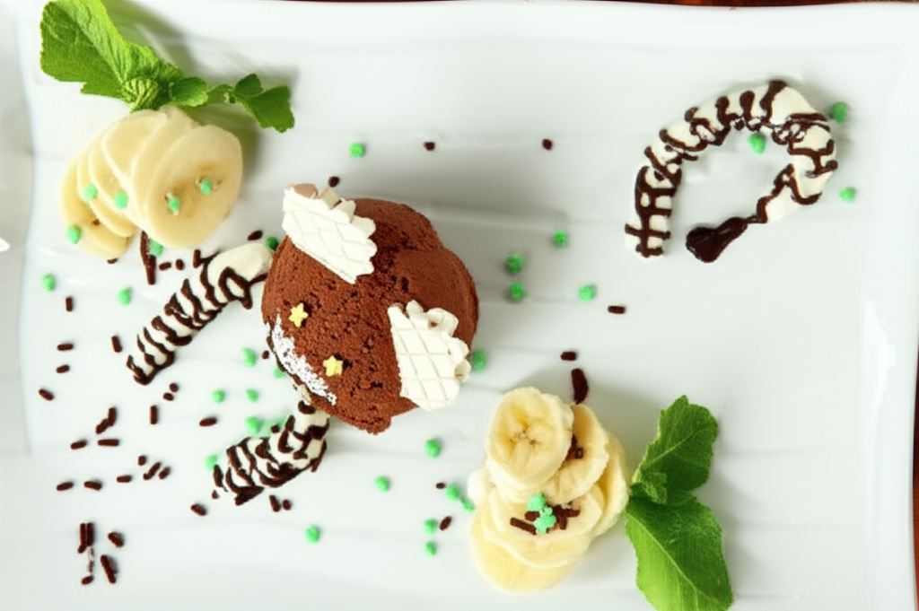 Lody czekoladowe z posypką kokosową 'Małpka'