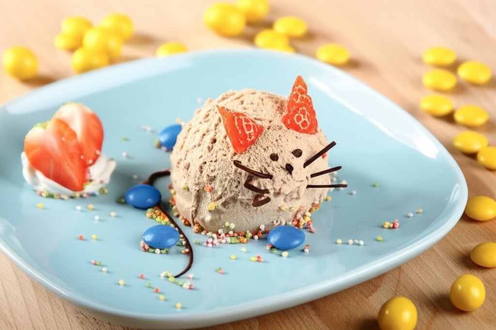 Lody karmelowe z bitą śmietaną 'Mysz'