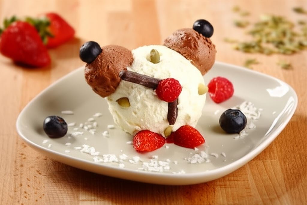 Lody śmietankowe z owocami 'Budzik'