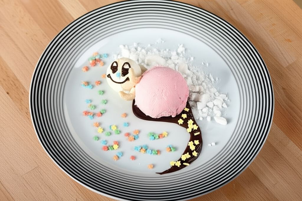 Lody truskawkowe z polewą czekoladową 'Duszek'