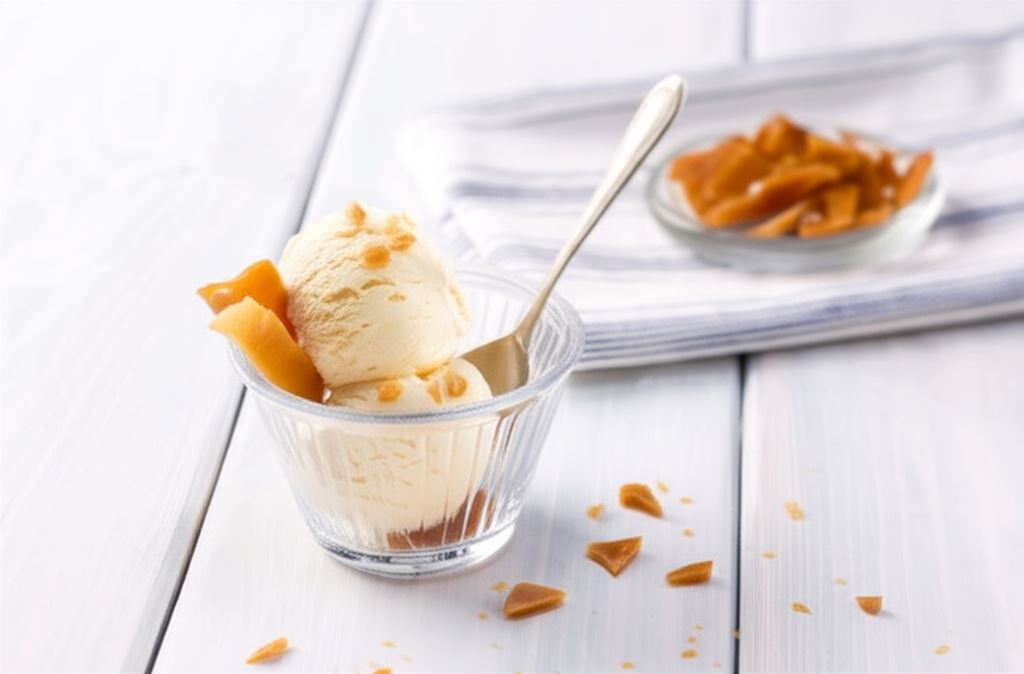 Lody waniliowe z solonym karmelem