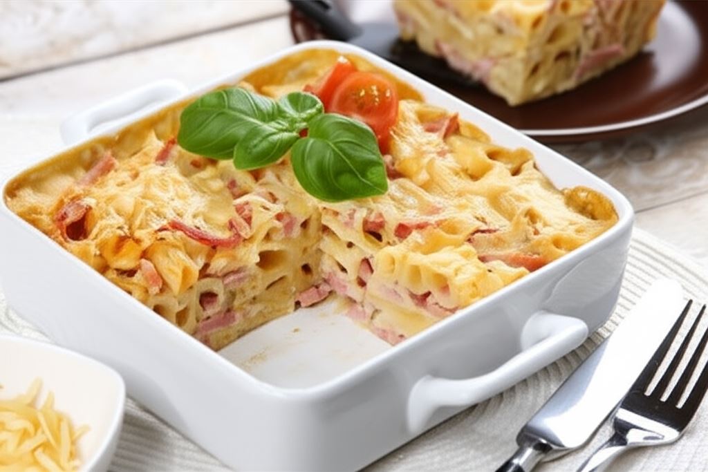 Mac and cheese z szynką