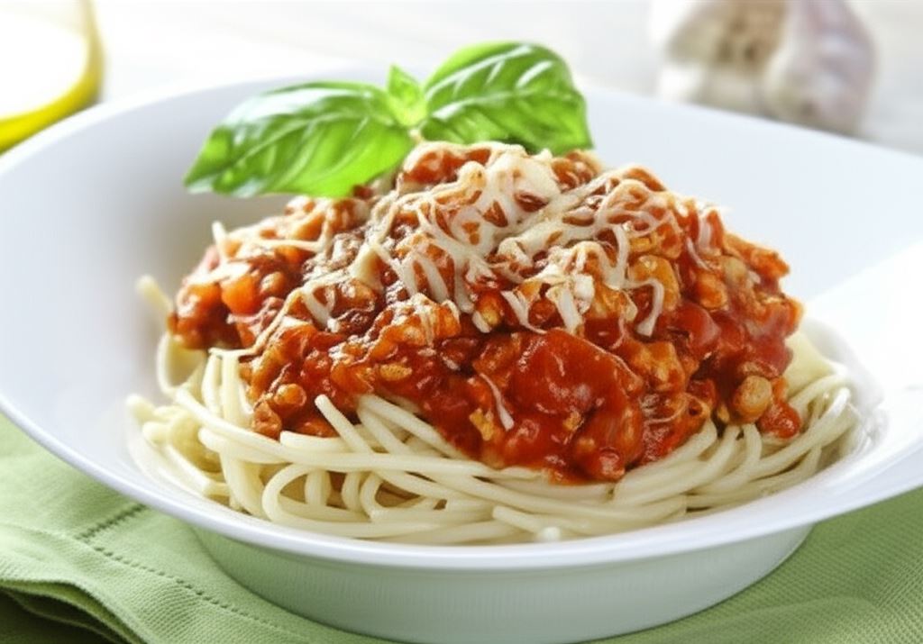 Makaron Bolognese z czosnkiem