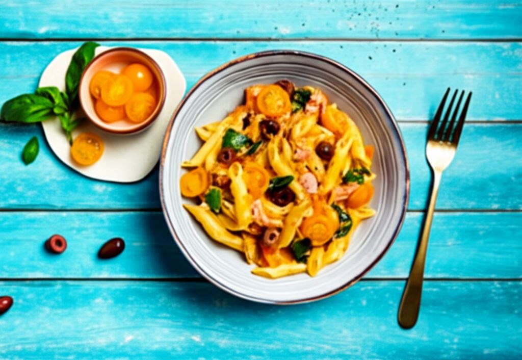 Makaron penne z tuńczykiem