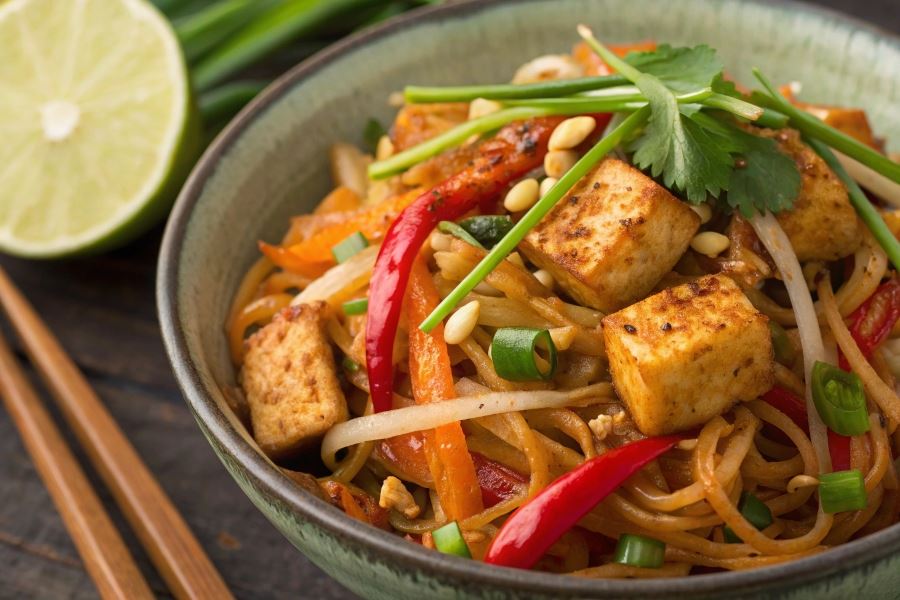 Makaron smażony po tajsku