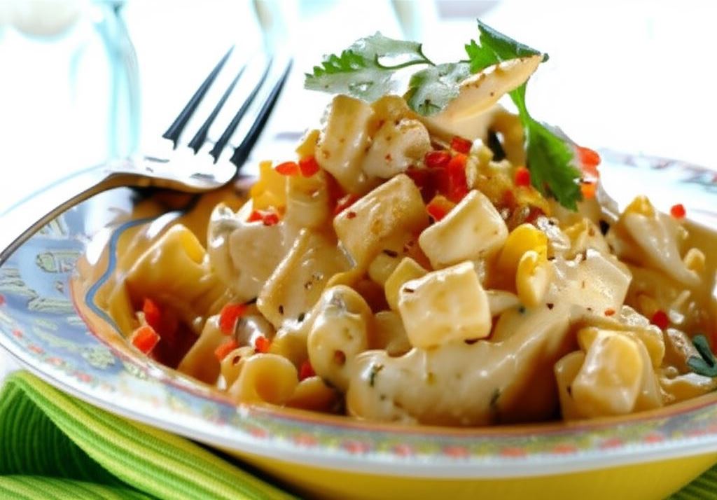 Makaron z kurczakiem i kukurydzą