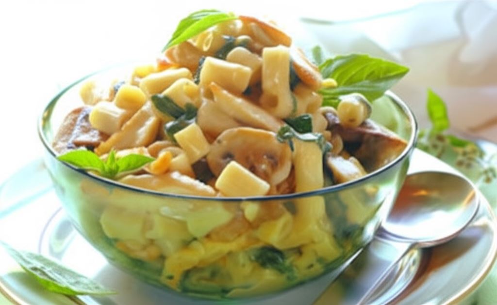 Makaron z kurczakiem i szpinakiem