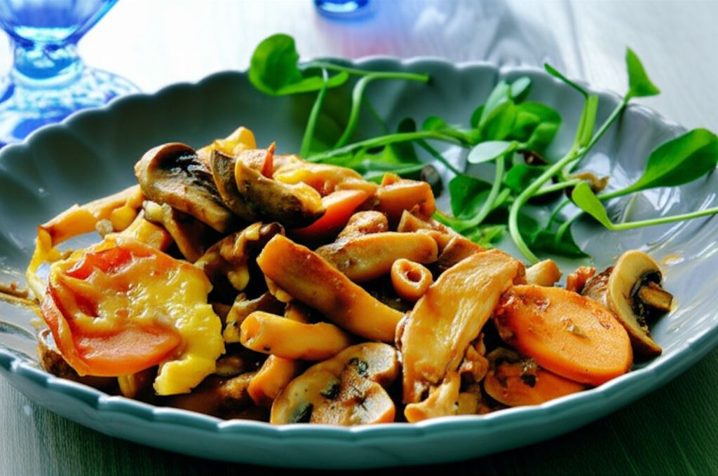 Makaron z kurczakiem na ostro