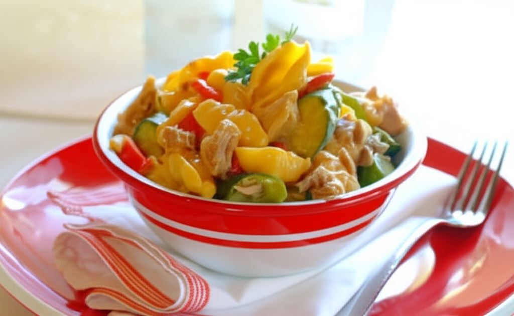 Makaron z tuńczykiem i cukinią