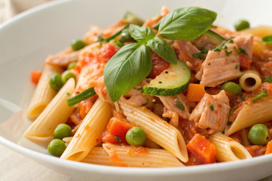 Makaron z tuńczykiem