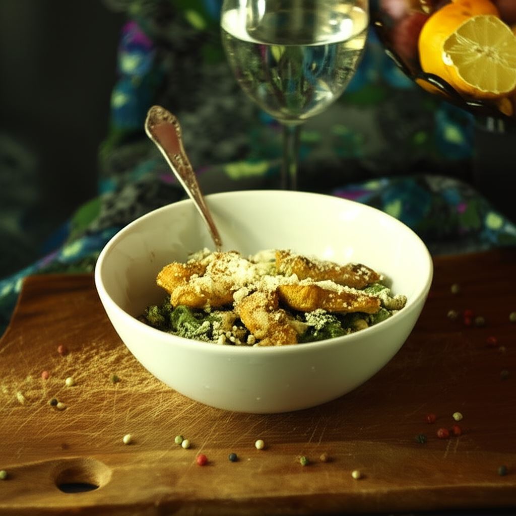 Makaron ze szpinakiem