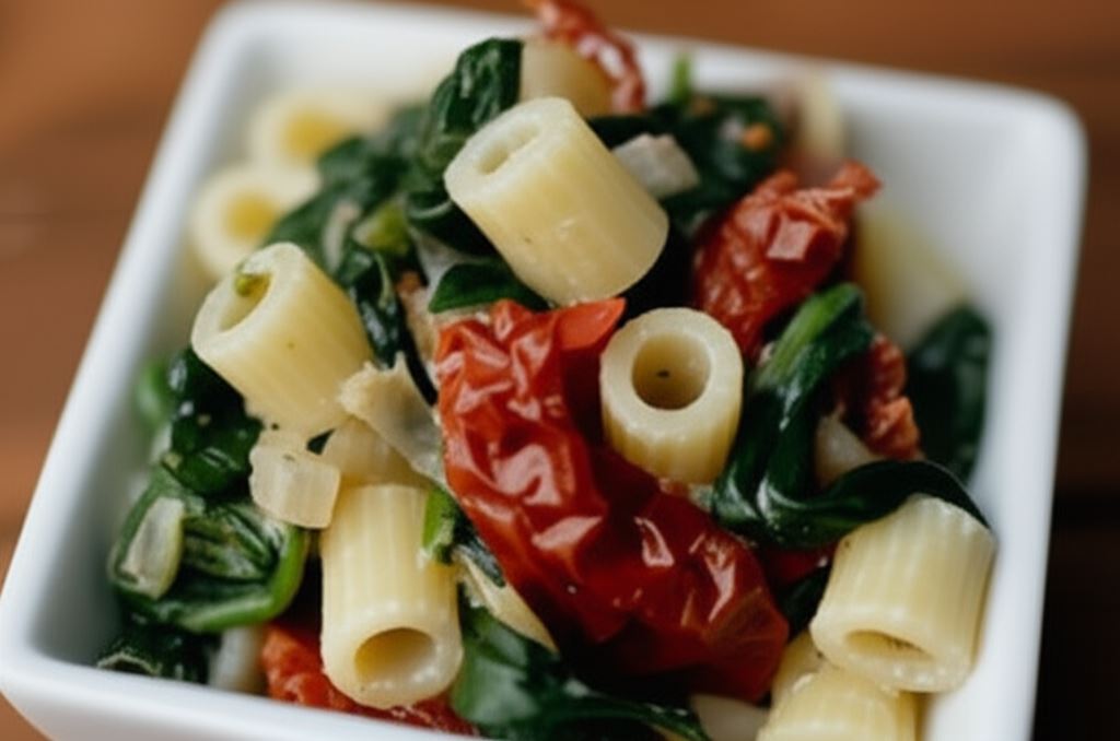 Makaron ze szpinakiem