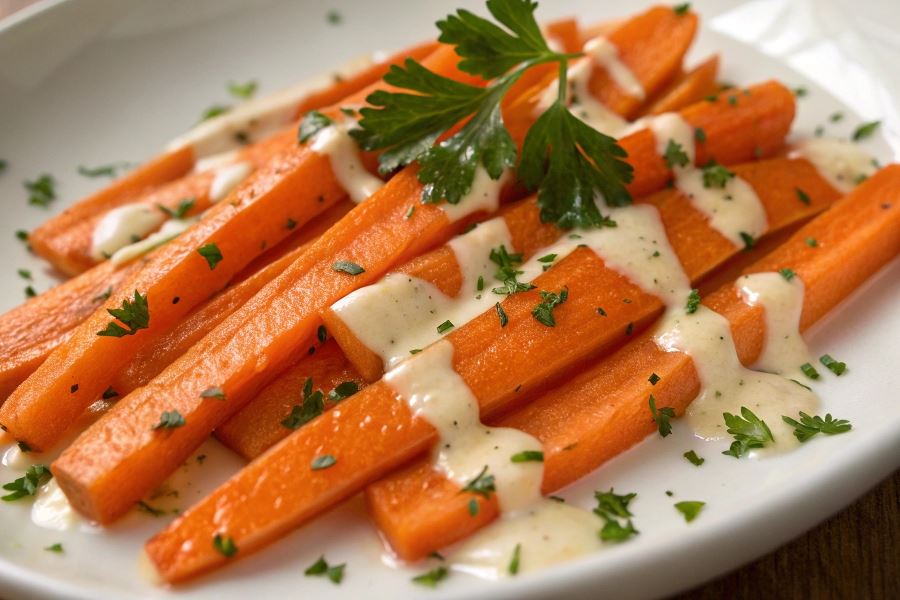 Marchewka na gorąco ze śmietaną