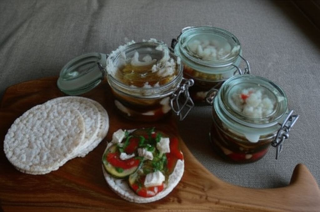 Marynowana sałatka z grillowanej cukinii i bakłażana