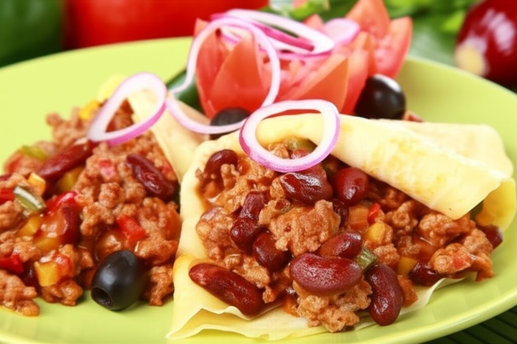 Meksykański przekładaniec z wołowiną