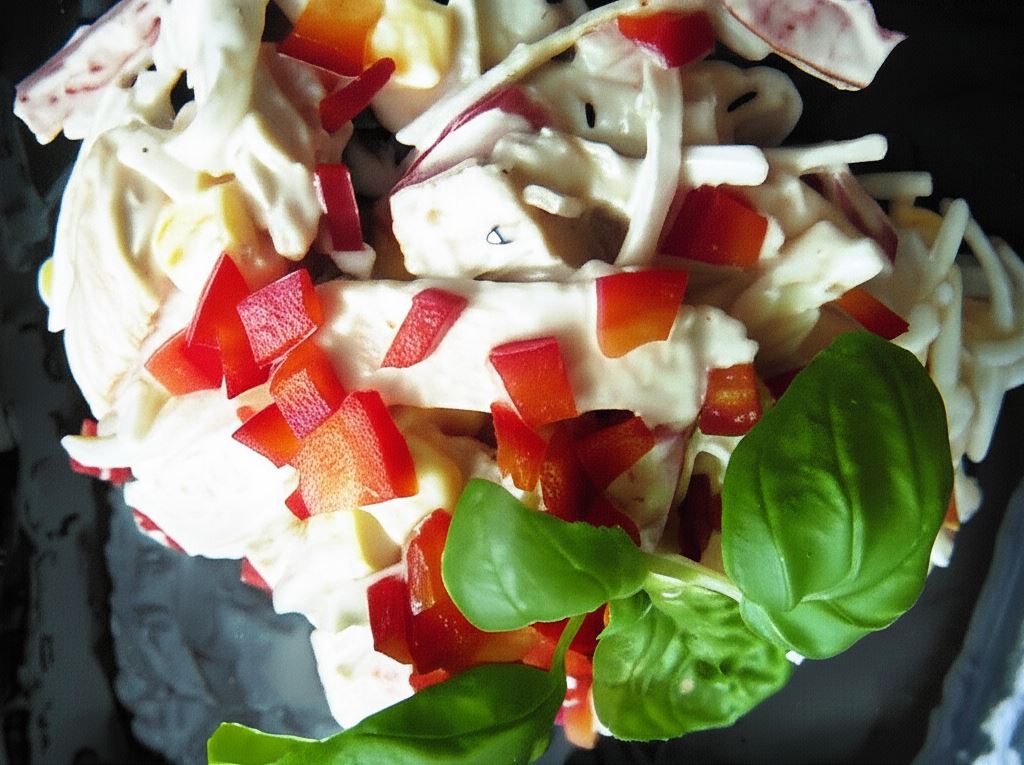 Męska sałatka makaronowa