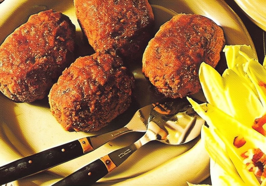 Mielone kotleciki nadziewane pieczarkami