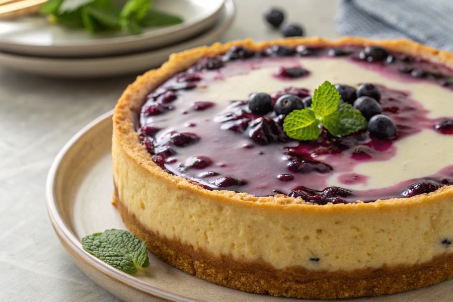 Miętowy sernik z Ibizy