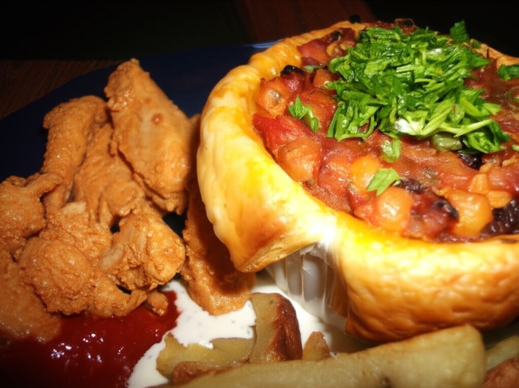 Mini-tarty z bakłażana i cieciorki