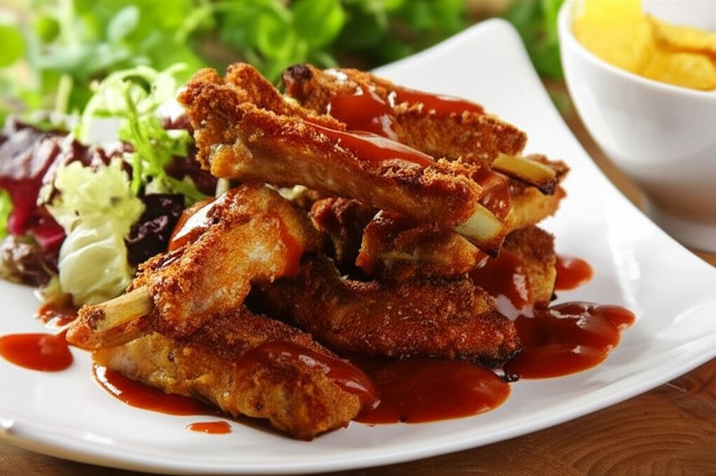 Miniżeberka z sosem BBQ