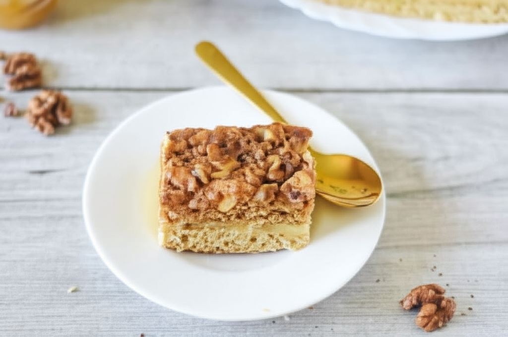 Miodowiec z orzechami