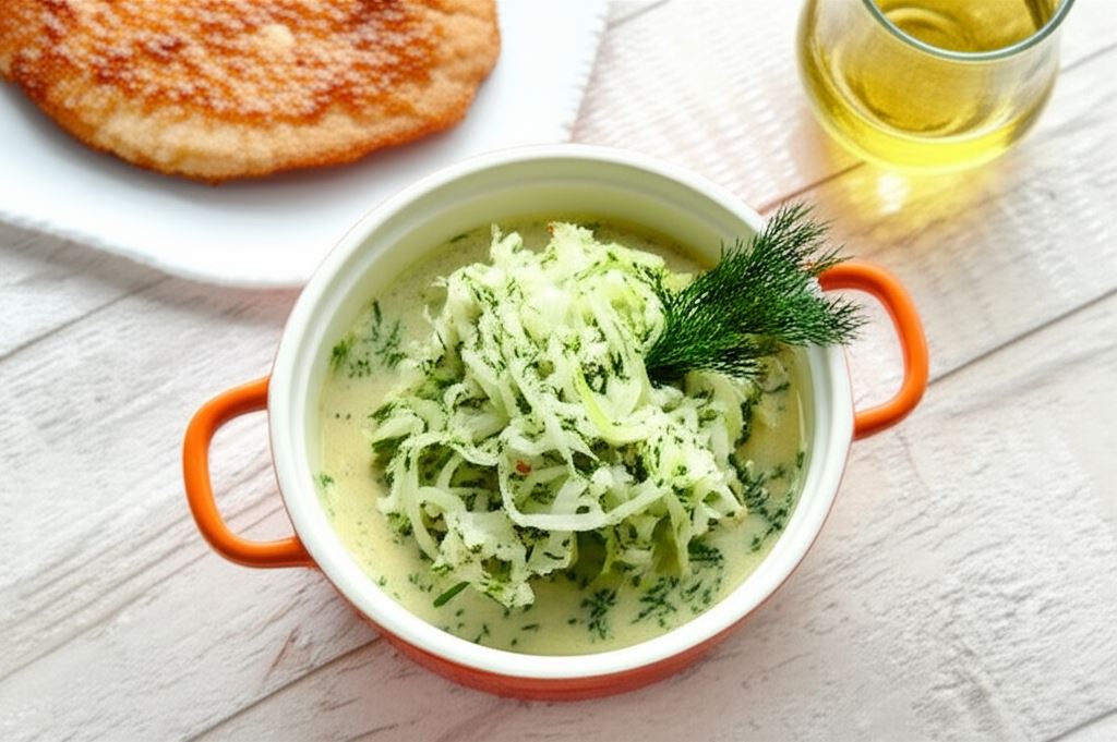 Młoda kapusta z koperkiem