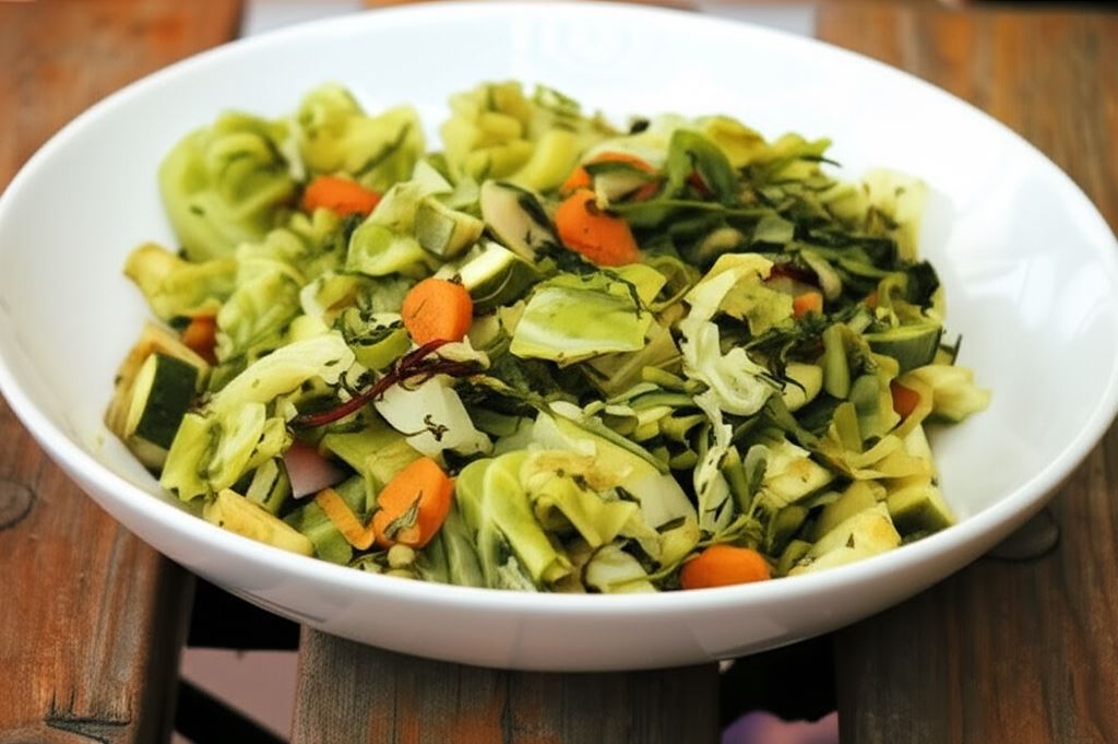 Młode warzywa na parze po francusku