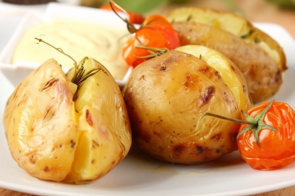 Młode ziemniaki zapiekane