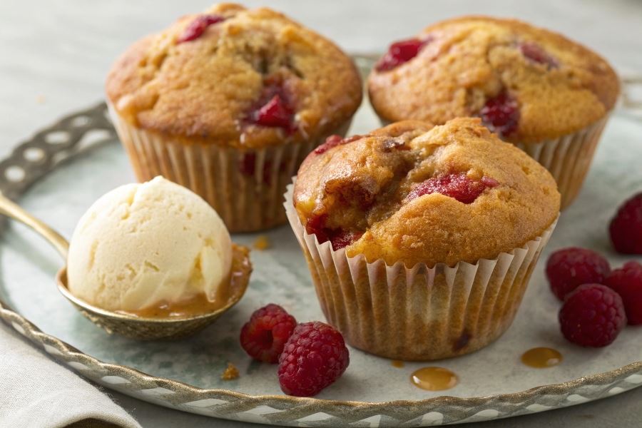 Mufinki malinowo-krówkowe