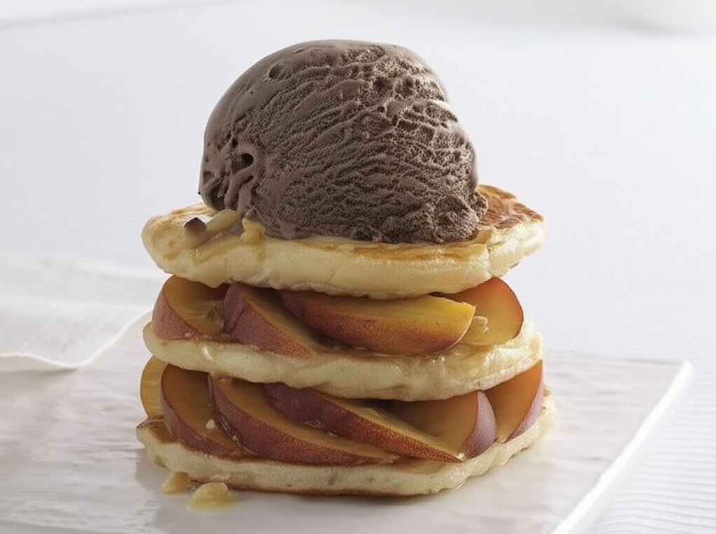 Naleśniki z brzoskwiniami