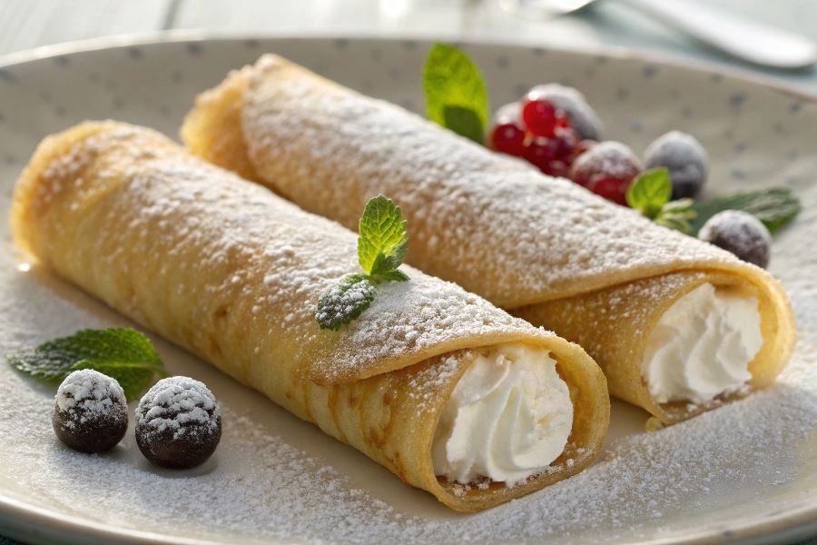 Naleśniki z farszem serowym