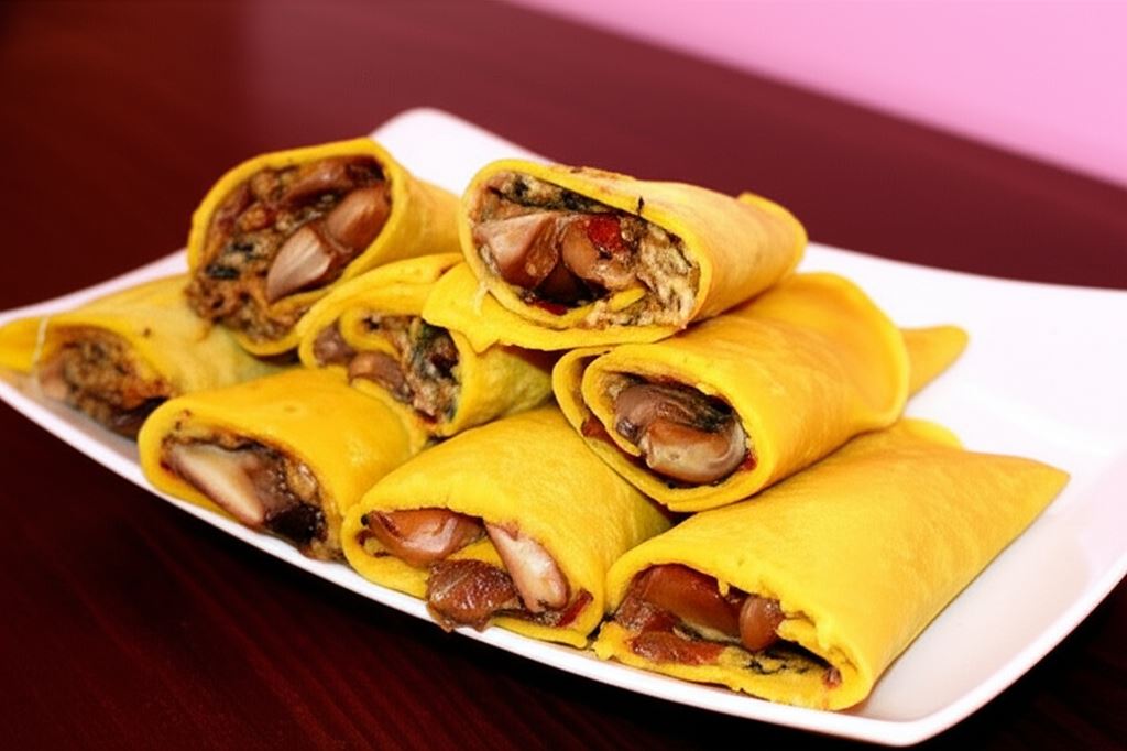 Naleśniki z grzybami z lasu