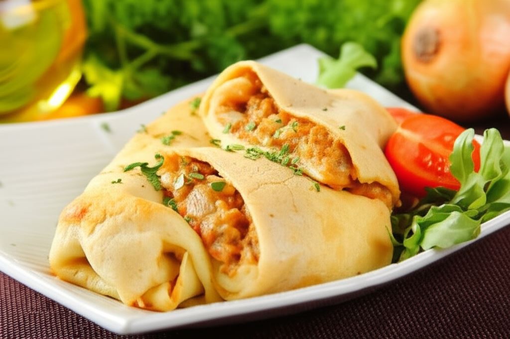 Naleśniki z mięsem i jarzynami