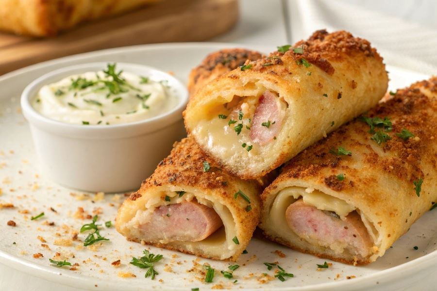 Naleśniki z parówką