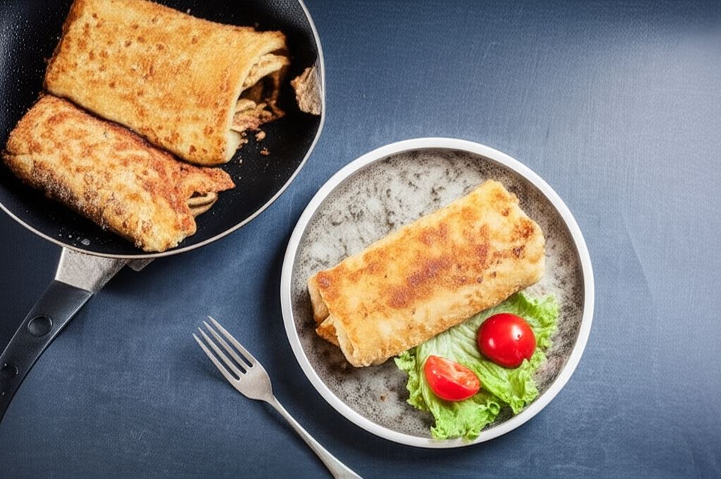 Naleśniki z pieczarkami i serem feta