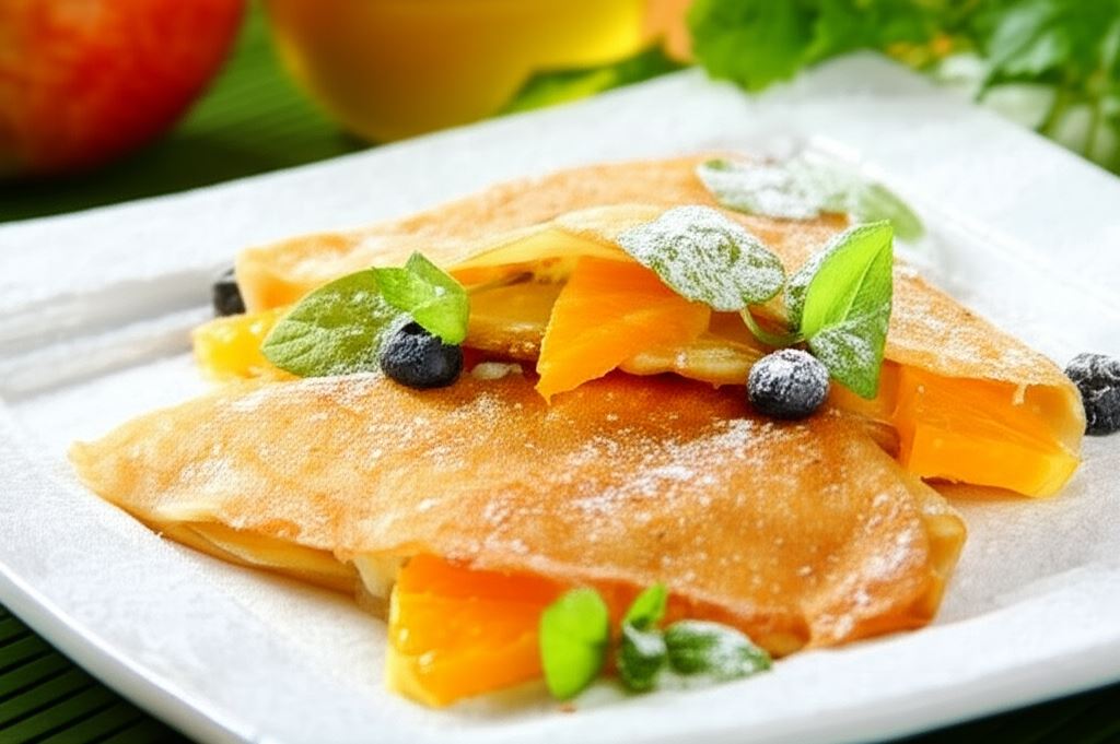 Naleśniki z serem i rodzynkami