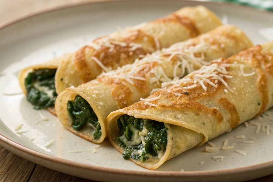 Naleśniki ze szpinakiem