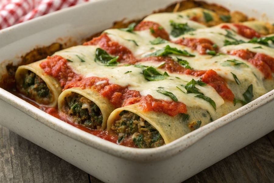 Naleśniki ze szpinakiem