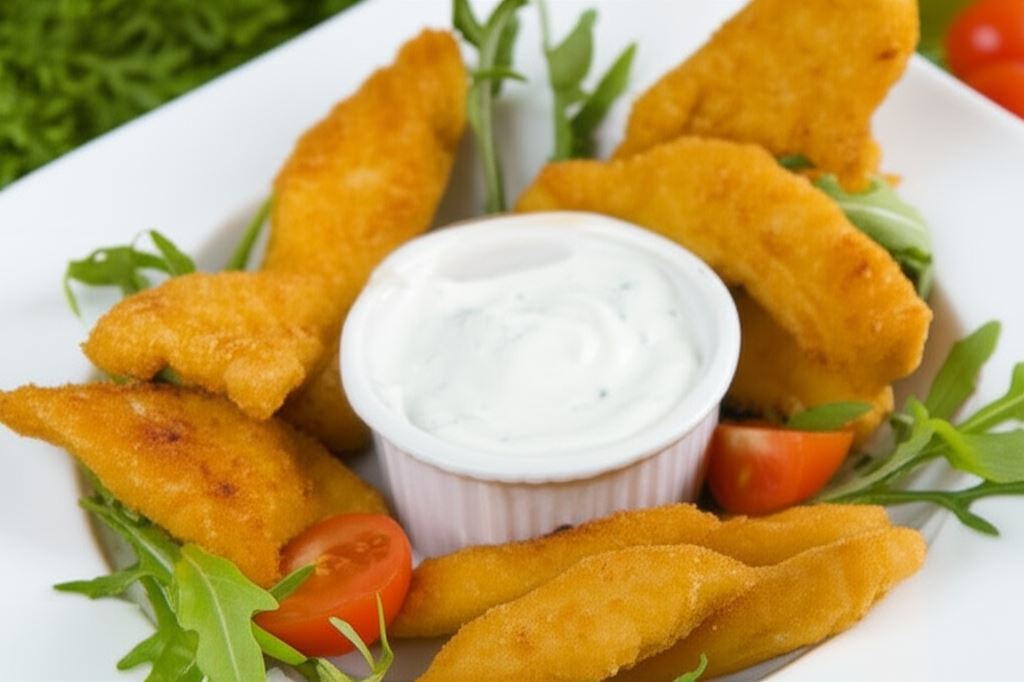 Nuggetsy z sosem meksykańskim