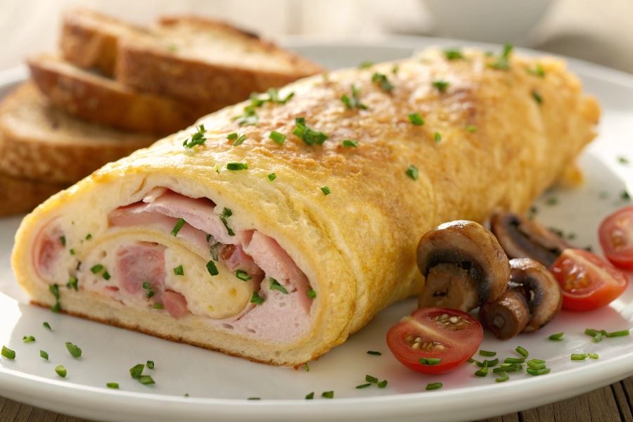 Omlet z szynką