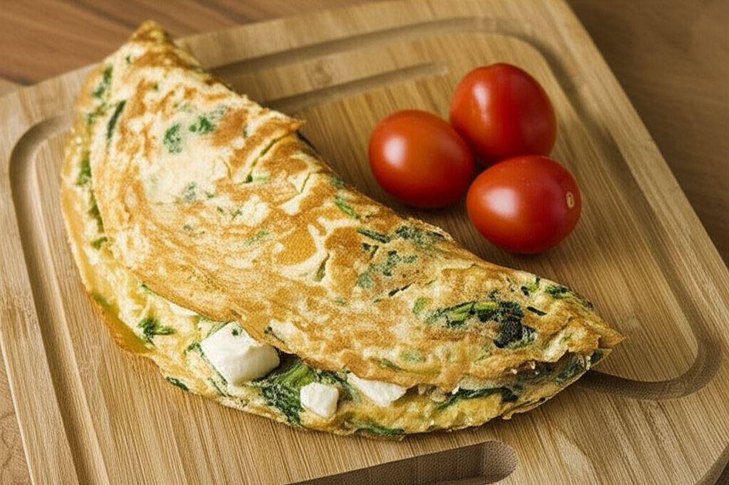 Omlet ze szpinakiem