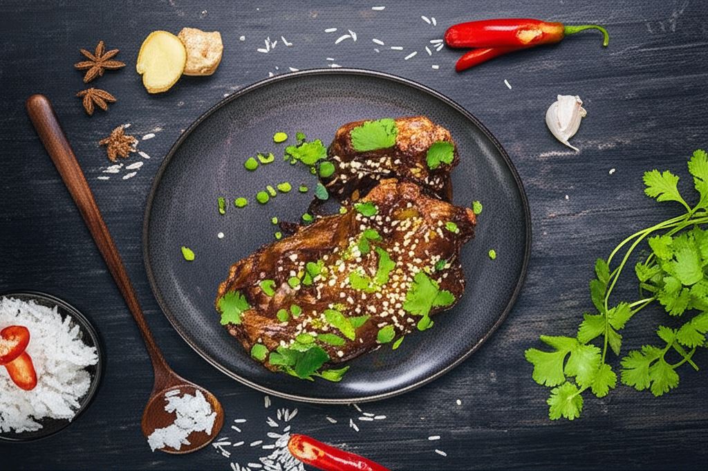 Orientalne żeberka wieprzowe