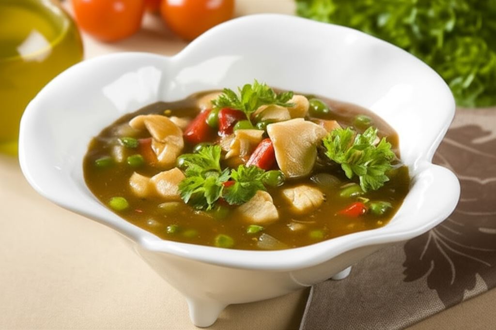 Orientalny smażony kurczak