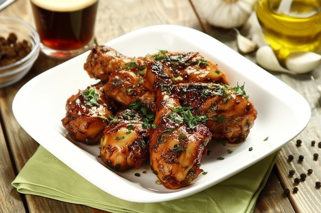 Pałki z kurczaka marynowane w piwie