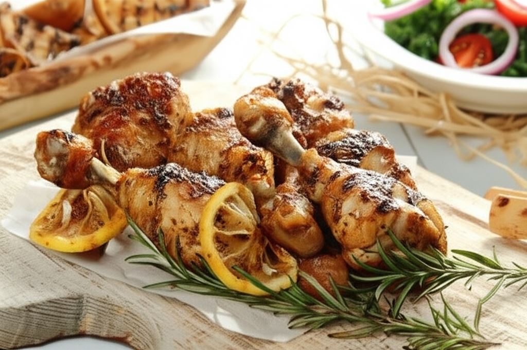 Pałki z kurczaka w ziołach z cytryną