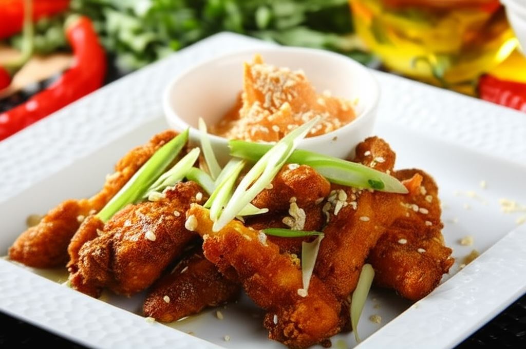 Paluszki z kurczaka na ostro